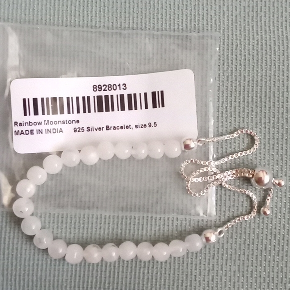 RAINBOW MOONSTONE BEADED BOLO BRACELET - Picture 5 of 6